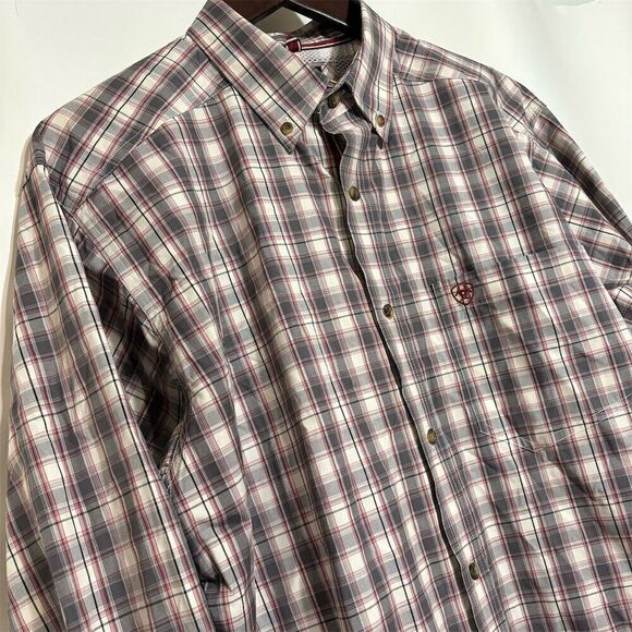 Carhartt Men's L Plaid Long Sleeve Button-Up Shirt - Picture 3 of 13